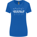 Golf Life's Full of Important Choices Funny Womens Wider Cut T-Shirt Royal Blue