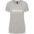 Golf Life's Full of Important Choices Funny Womens Wider Cut T-Shirt Sports Grey