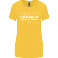 Golf Life's Full of Important Choices Funny Womens Wider Cut T-Shirt Yellow