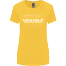 Golf Life's Full of Important Choices Funny Womens Wider Cut T-Shirt Yellow