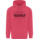 Golf Life's Important Choices Funny Golfing Childrens Kids Hoodie Heliconia