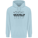 Golf Life's Important Choices Funny Golfing Childrens Kids Hoodie Light Blue