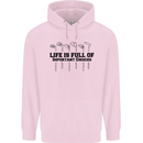 Golf Life's Important Choices Funny Golfing Childrens Kids Hoodie Light Pink