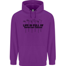 Golf Life's Important Choices Funny Golfing Childrens Kids Hoodie Purple