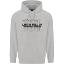 Golf Life's Important Choices Funny Golfing Childrens Kids Hoodie Sports Grey
