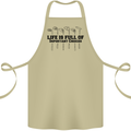 Golf Life's Important Choices Funny Golfing Cotton Apron 100% Organic Khaki