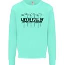 Golf Life's Important Choices Funny Golfing Kids Sweatshirt Jumper Peppermint