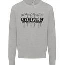 Golf Life's Important Choices Funny Golfing Kids Sweatshirt Jumper Sports Grey