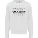 Golf Life's Important Choices Funny Golfing Kids Sweatshirt Jumper White