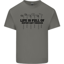 Golf Life's Important Choices Funny Golfing Kids T-Shirt Childrens Charcoal