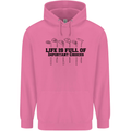 Golf Life's Important Choices Funny Golfing Mens 80% Cotton Hoodie Azelea