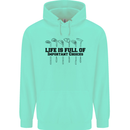 Golf Life's Important Choices Funny Golfing Mens 80% Cotton Hoodie Peppermint