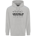 Golf Life's Important Choices Funny Golfing Mens 80% Cotton Hoodie Sports Grey