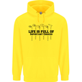 Golf Life's Important Choices Funny Golfing Mens 80% Cotton Hoodie Yellow