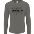Golf Life's Important Choices Funny Golfing Mens Long Sleeve T-Shirt Charcoal