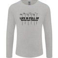 Golf Life's Important Choices Funny Golfing Mens Long Sleeve T-Shirt Sports Grey