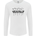 Golf Life's Important Choices Funny Golfing Mens Long Sleeve T-Shirt White