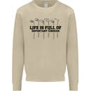 Golf Life's Important Choices Funny Golfing Mens Sweatshirt Jumper Sand