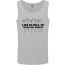 Golf Life's Important Choices Funny Golfing Mens Vest Tank Top Sports Grey
