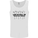 Golf Life's Important Choices Funny Golfing Mens Vest Tank Top White