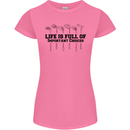 Golf Life's Important Choices Funny Golfing Womens Petite Cut T-Shirt Azalea