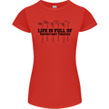 Golf Life's Important Choices Funny Golfing Womens Petite Cut T-Shirt Red
