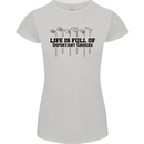 Golf Life's Important Choices Funny Golfing Womens Petite Cut T-Shirt Sports Grey