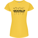 Golf Life's Important Choices Funny Golfing Womens Petite Cut T-Shirt Yellow