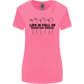 Golf Life's Important Choices Funny Golfing Womens Wider Cut T-Shirt Azalea