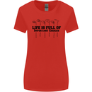 Golf Life's Important Choices Funny Golfing Womens Wider Cut T-Shirt Red