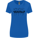 Golf Life's Important Choices Funny Golfing Womens Wider Cut T-Shirt Royal Blue