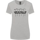 Golf Life's Important Choices Funny Golfing Womens Wider Cut T-Shirt Sports Grey
