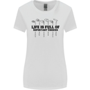 Golf Life's Important Choices Funny Golfing Womens Wider Cut T-Shirt White
