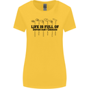 Golf Life's Important Choices Funny Golfing Womens Wider Cut T-Shirt Yellow