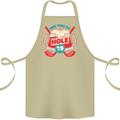 Golf See You at Hole Funny 19th Hole Beer Cotton Apron 100% Organic Khaki