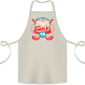 Golf See You at Hole Funny 19th Hole Beer Cotton Apron 100% Organic Natural