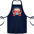 Golf See You at Hole Funny 19th Hole Beer Cotton Apron 100% Organic Navy Blue