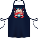 Golf See You at Hole Funny 19th Hole Beer Cotton Apron 100% Organic Navy Blue