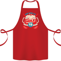 Golf See You at Hole Funny 19th Hole Beer Cotton Apron 100% Organic Red