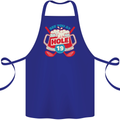 Golf See You at Hole Funny 19th Hole Beer Cotton Apron 100% Organic Royal Blue