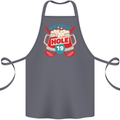Golf See You at Hole Funny 19th Hole Beer Cotton Apron 100% Organic Steel