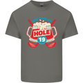 Golf See You at Hole Funny 19th Hole Beer Kids T-Shirt Childrens Charcoal