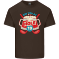Golf See You at Hole Funny 19th Hole Beer Kids T-Shirt Childrens Chocolate