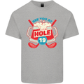 Golf See You at Hole Funny 19th Hole Beer Kids T-Shirt Childrens Sports Grey