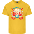 Golf See You at Hole Funny 19th Hole Beer Kids T-Shirt Childrens Yellow
