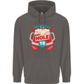 Golf See You at Hole Funny 19th Hole Beer Mens 80% Cotton Hoodie Charcoal