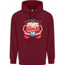 Golf See You at Hole Funny 19th Hole Beer Mens 80% Cotton Hoodie Maroon