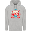 Golf See You at Hole Funny 19th Hole Beer Mens 80% Cotton Hoodie Sports Grey