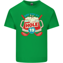 Golf See You at Hole Funny 19th Hole Beer Mens Cotton T-Shirt Tee Top Irish Green