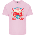 Golf See You at Hole Funny 19th Hole Beer Mens Cotton T-Shirt Tee Top Light Pink